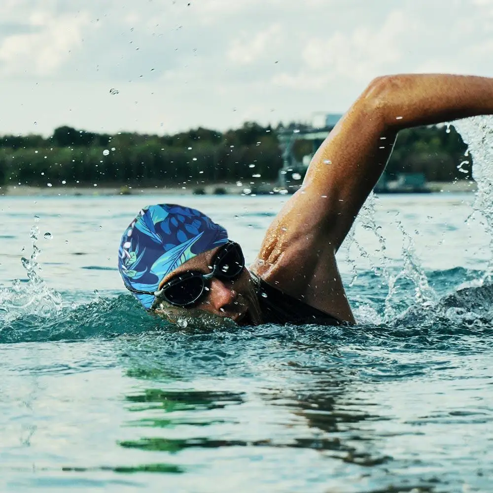 Protección impermeable para los oídos, deportes, piscina, transpirable, secado rápido, elástico, accesorio deportivo, gorros de natación, sombreros de baño, sombrero para piscina - imagen 5