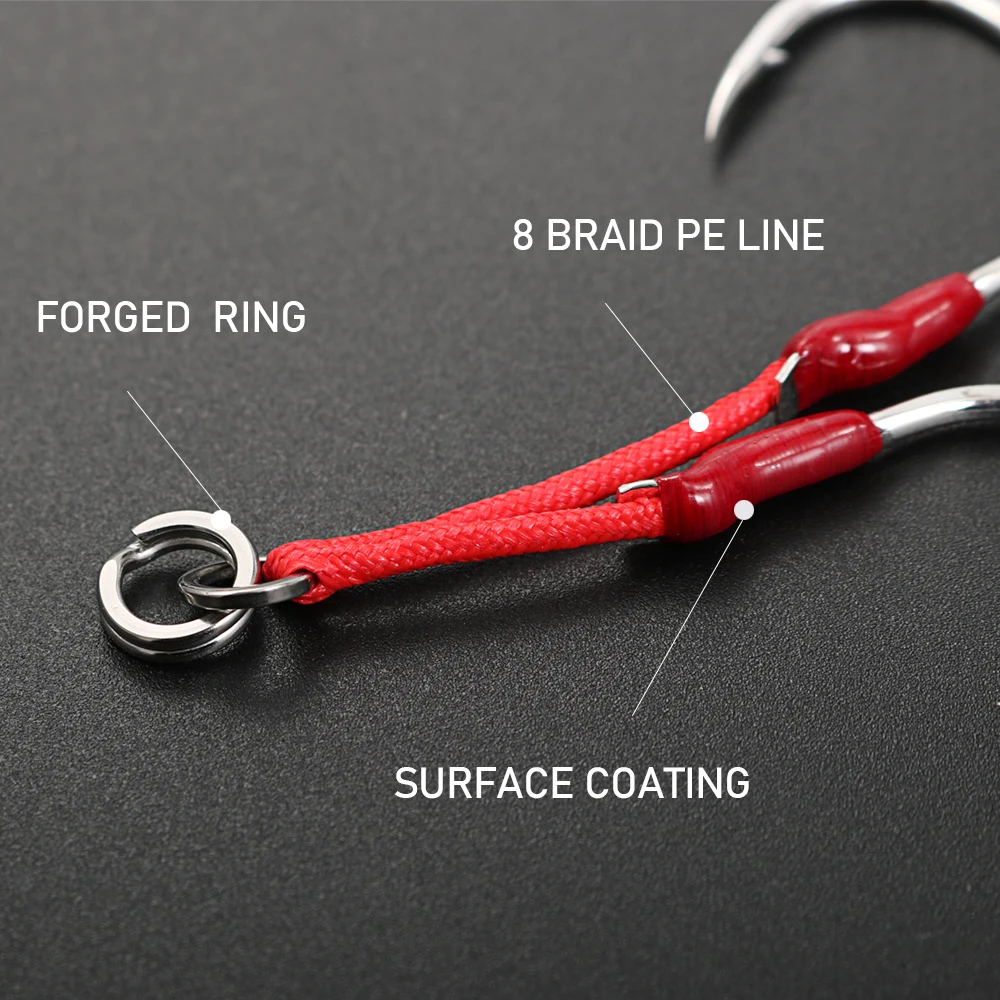 Anzuelos de Asistencia Jigging Pro – Dobles para Slow Pitch - imagen 4