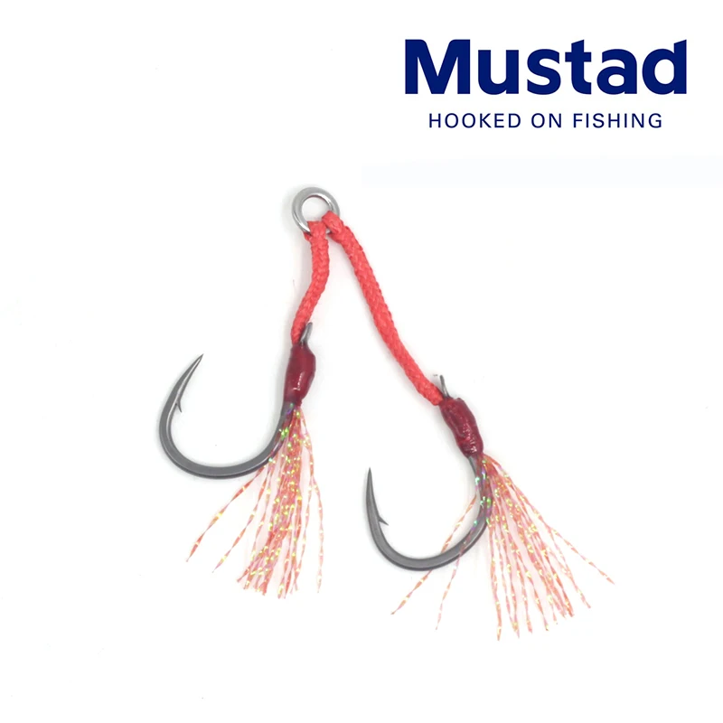 2024 nuevo MUSTAD ligero doble gancho Flash Hair A-ASSIST2 gancho de placa de hierro gancho doble de alta resistencia - imagen 3
