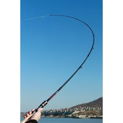 Caña de pescar Goture SHADOW con mango de corcho, caña de pescar giratoria de fibra de carbono M + ML, caña de señuelo de doble punta, 4-28g para agua dulce y salada