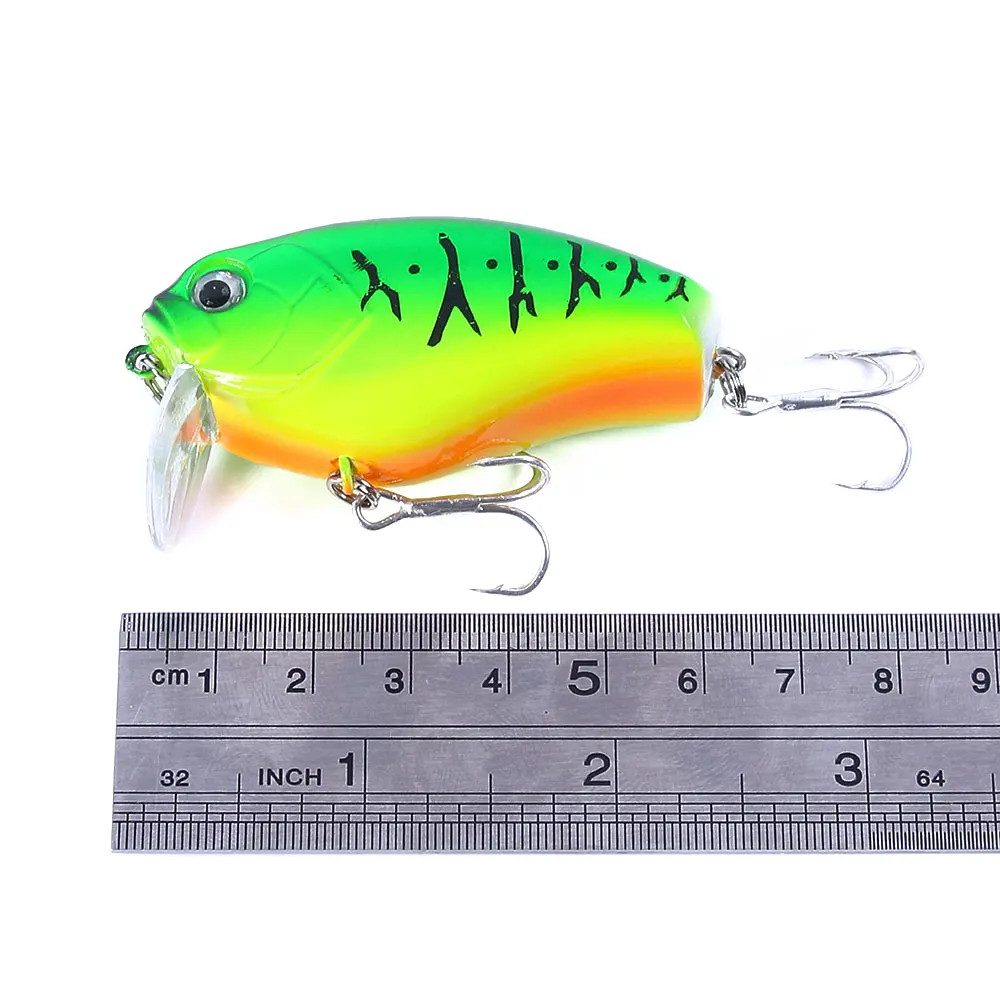Hengjia 1 Uds señuelo de pesca con manivela cebos duros artificiales 6CM 17G Crankbait Jerkbait Wobbler aparejos de pesca buenos anzuelos aparejos - imagen 4