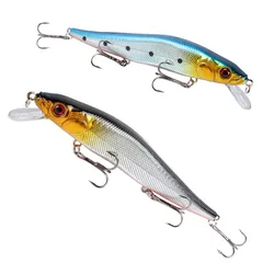 Señuelo duro Minnow biónico 3D – anzuelos triples para depredadores
