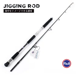 MADMOUSE Fuji guías súper duras caña de pescar para barcos 1,68 m 1,9 m 24-32 kg caña de pescar en el océano