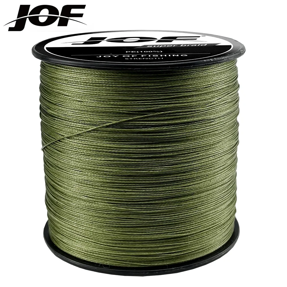 Línea de pesca de carpa JOF, 8 hebras/4 hebras, 500M/300M, cable de PE multifilamento trenzado, Material japonés de 10-120LB - imagen 3