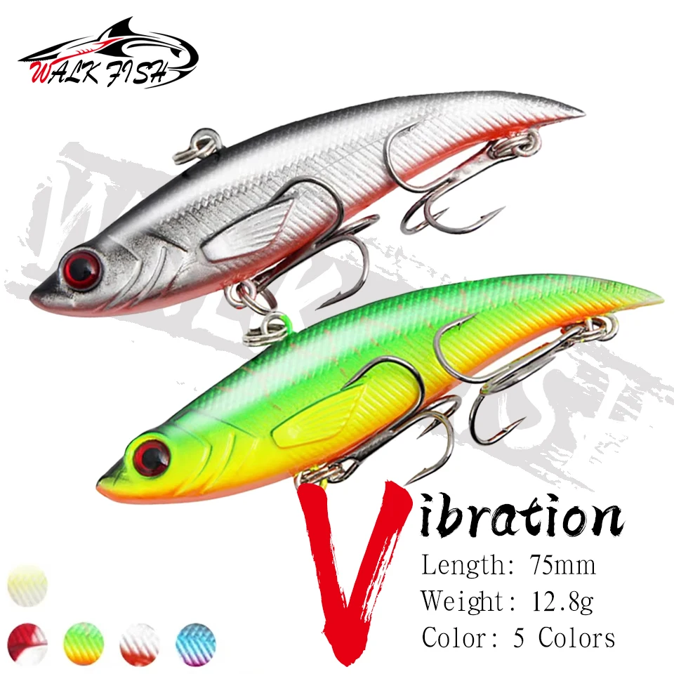 Señuelo vibrante WALK FISH 7.5c – Sumergible de largo alcance para lubina y trucha
