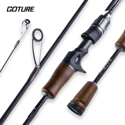 Goture Stream Caña fundición giratoria ligera para pesca fibra carbono