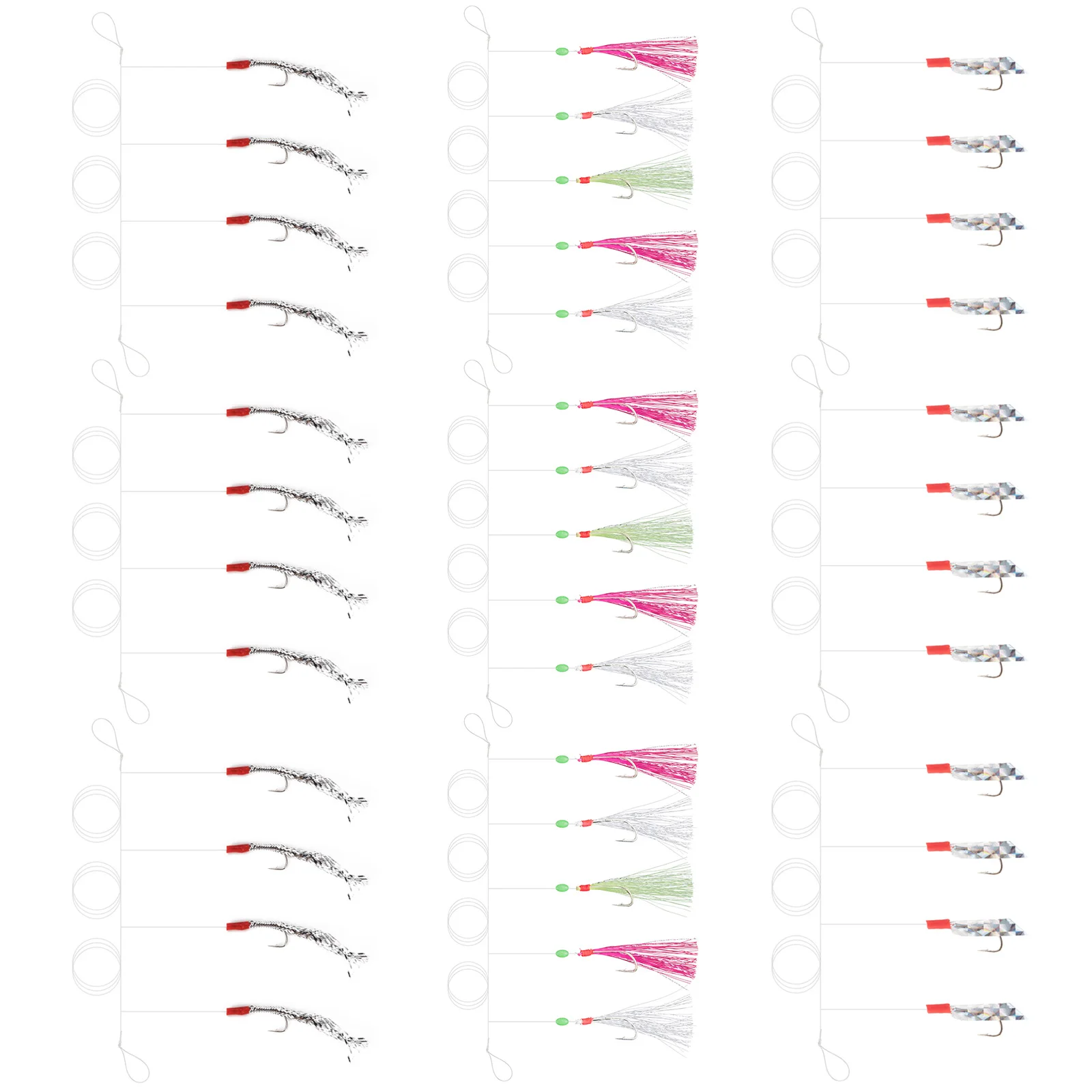 Aparejos plumas para pesca de caballa, bacalao y lubina - imagen 4