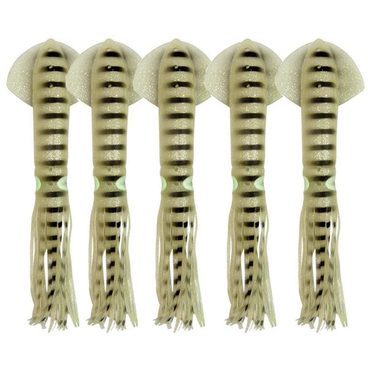 Faldas de calamar y pulpo, gran juego de pesca, falda de calamar de silicona, cebo de Jigging Artificial de pulpo, señuelo de pesca Mahi atún, 30cm, 11,8"