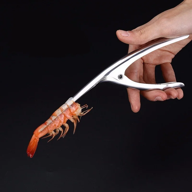 Aparato de cocina de acero inoxidable, pelador de gambas, cortador de línea, limpieza de sedal, pesca, langosta, herramienta para mariscos - imagen 3