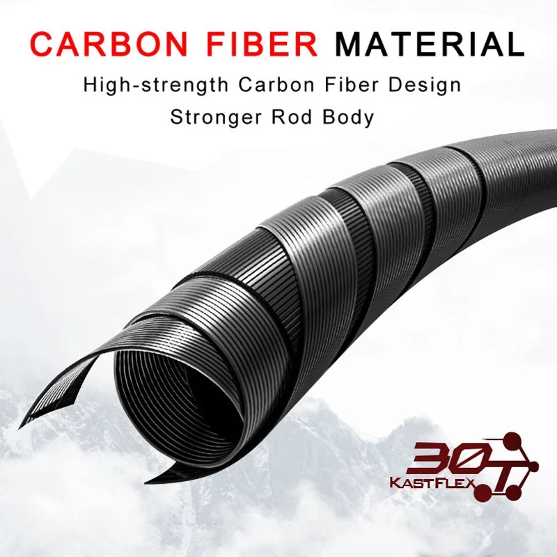Goture Caña Ligera Spinning Trucha Fibra Carbono Doble Punta 7-40g - imagen 4