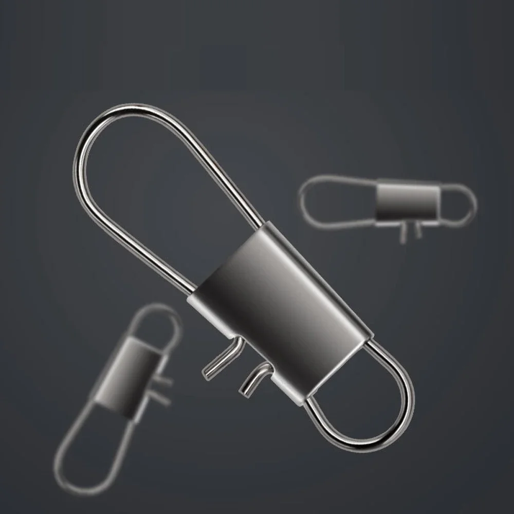 50 Uds. Conector de pesca de acero al carbono, Pin de presión de pesca giratorio, señuelo de pesca, aparejos, herramienta de gancho de pesca a presión - imagen 5