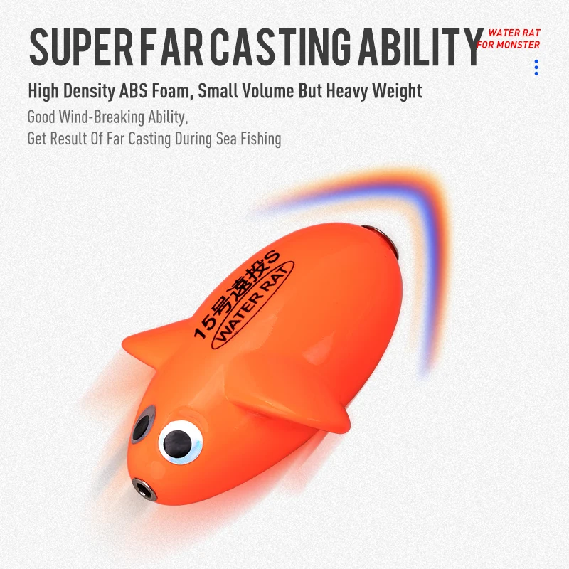 Kingdom Mouse-señuelos de pesca con mosca, 70mm, 90mm, hundimiento, flotante, de alta densidad, lanzamiento lejano, Swimbait duro Artificial - imagen 3