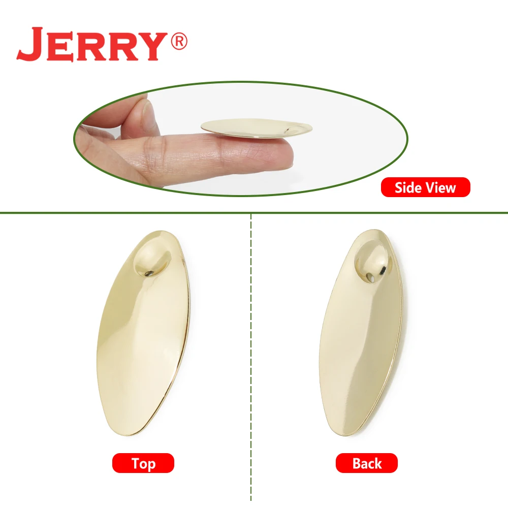 Jerry 인라인 스피너 블레이드 황동 금속 낚시 스푼 루어 스피닝 미끼 액세서리 - imagen 3