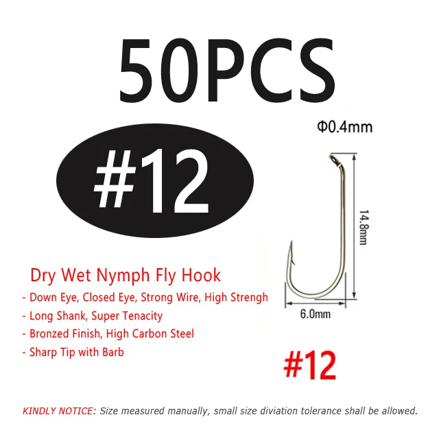 50PCS Size 12