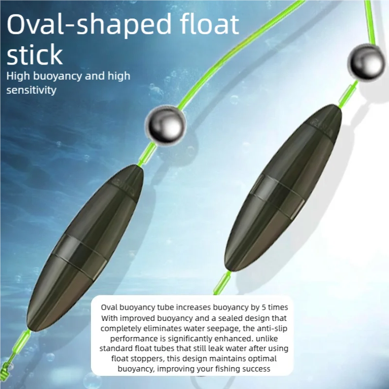 Accesorios de pesca de carpa de 9KM, flotador de manga corta antienredos, flotador de recuperación de caña de mar de carpa de hierba que rebota inferior con gancho - imagen 4