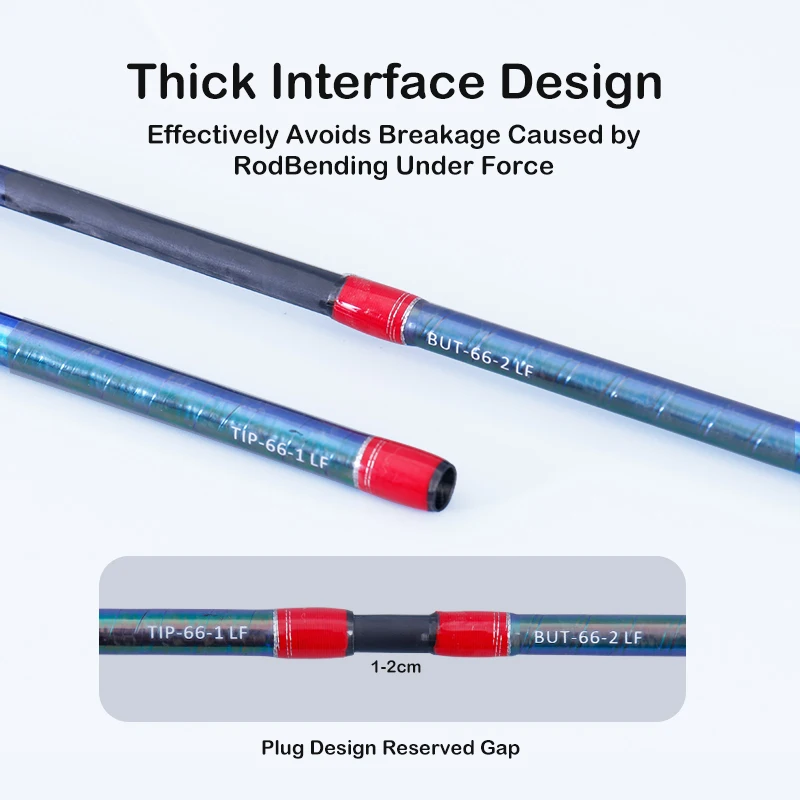 PURELURE MARRONE caña giratoria y caña de lanzamiento Combo alto carbono Universal caña de pescar de lanzamiento largo anillo FUJI rápido - imagen 5