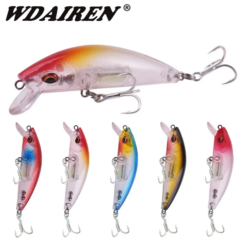 Señuelo de pesca Minnow, 7cm, 10,5g, Wobblers de curricán, cebo Artificial de plástico brillante para lubina, Lucio, carpa, aparejos de pesca, 1 ud. - imagen 3