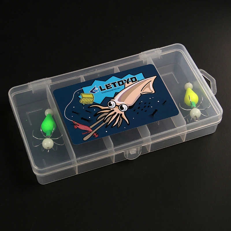 LETOYO 2,8g anzuelo flotante de pulpo luminoso calamar Jig señuelo de pesca cebo Artificial para Webfoot pulpo pesca señuelo de pesca de mar - imagen 5
