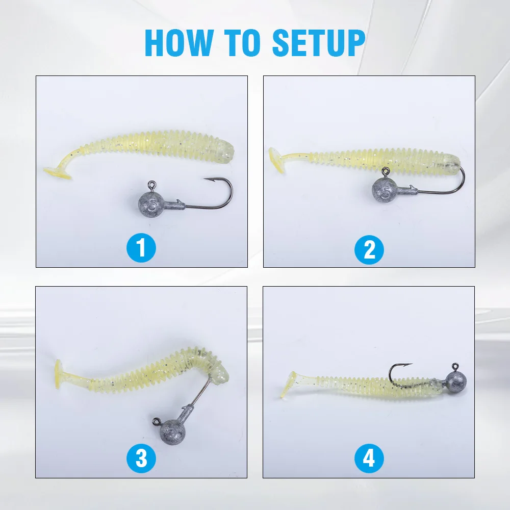 Anzuelos Jig Head Goture – vástago acero carbono para vinilo - imagen 4