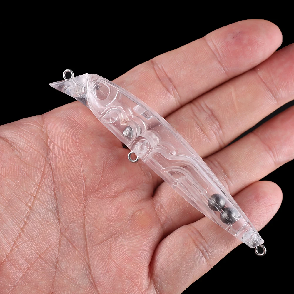 Chan'sHuang 20 piezas cebo en blanco sin pintar 9,5 cm 8,9g sonajeros flotantes labio de buceo corto pececillo DIY señuelo de pesca Artificial hecho a mano - imagen 5