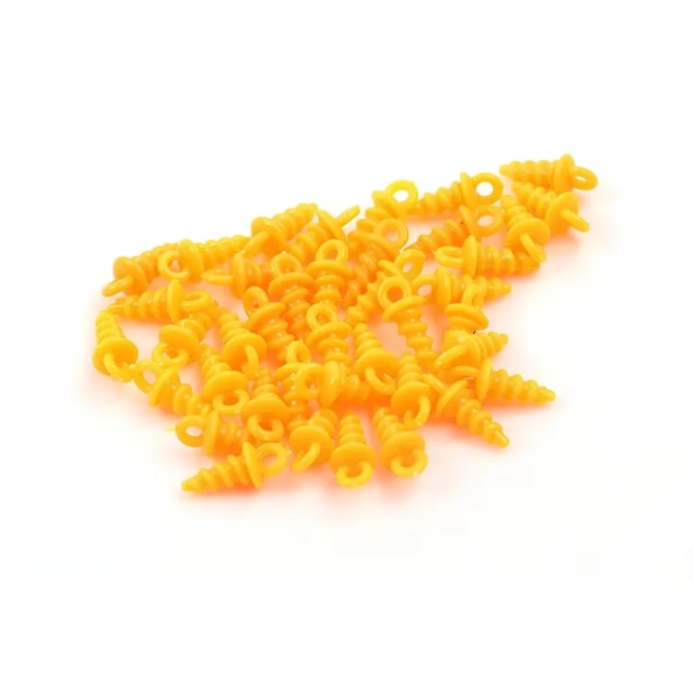 NGB 50 Uds accesorios de pesca de carpa tornillos aparejos de pelo componentes alimentadores tapones de cebo de pesca aparejos de pesca - imagen 3