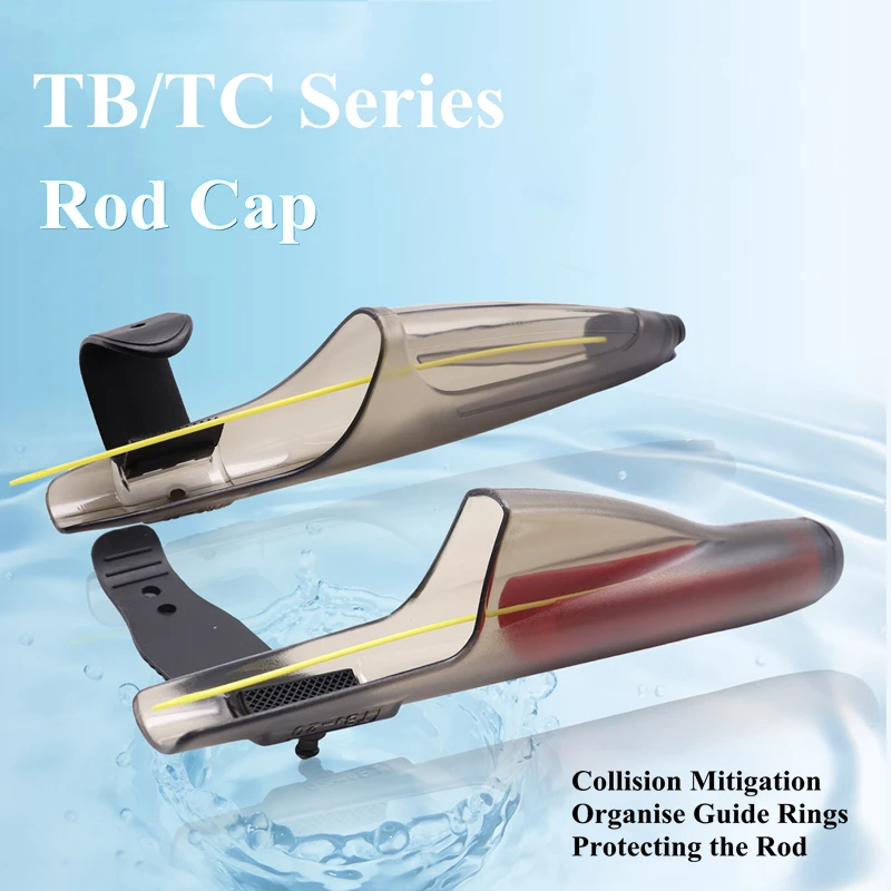 ZYZ, 1 unidad, tapa de caña de pescar, tapas protectoras de caña de pescar de alta resistencia, 4 tamaños, accesorios de cubierta de cabeza de caña de pescar de roca marina móvil - imagen 3