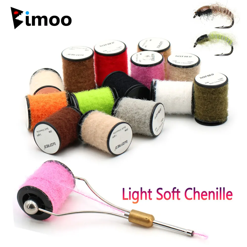 Bimoo Moscas chenilla para trucha – Ninfa seca y húmeda