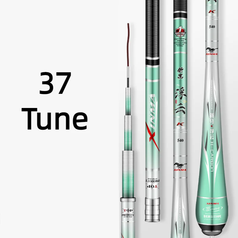 Caña de pescar superdura, vara de mano superligera de 2,7-7,2 m, 37 Tune 28 Tune 19 Tune Fish Canne, caña de pescar de carpa de alto carbono - imagen 4