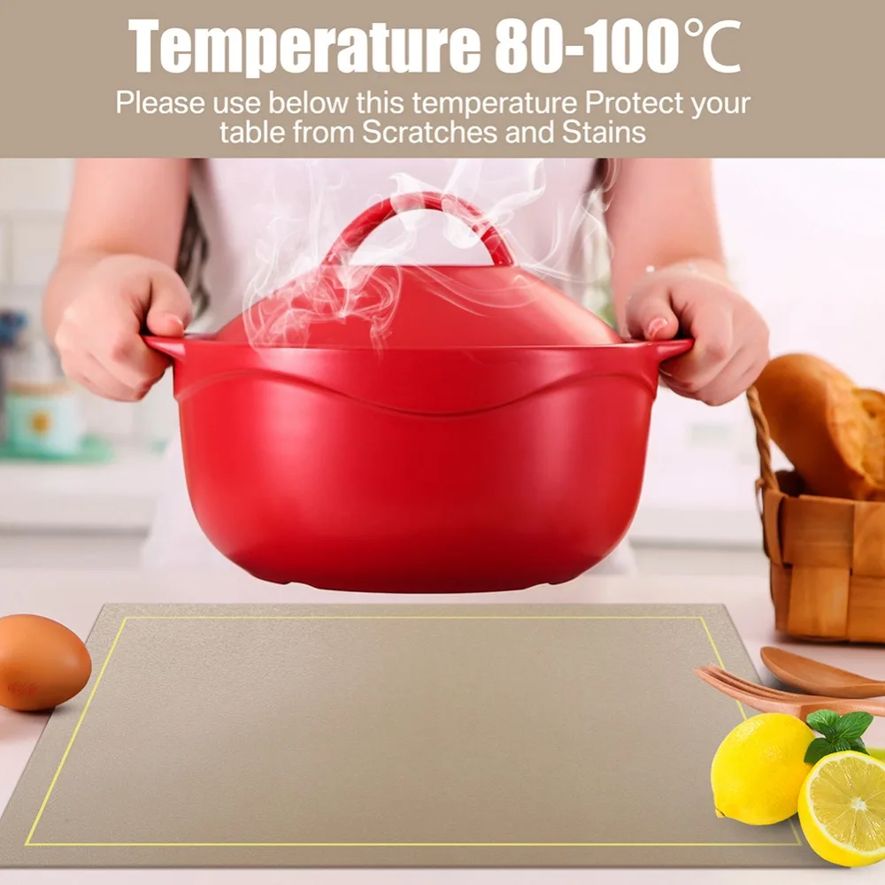 Juego de manteles individuales de piel sintética, tapetes rectangulares de PU resistentes al calor, impermeables, para vajilla de comedor de Navidad, 4/8 - imagen 5