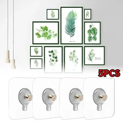 Ganchos adhesivos de uñas PVC impermeables para pósteres y baño