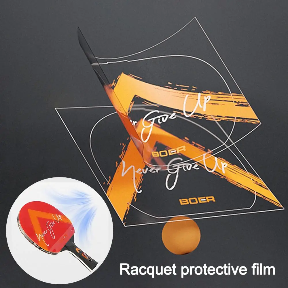 Película protectora transparente para raqueta de Ping Pong, cubierta de mantenimiento de paleta de tenis de mesa, goma autoadhesiva, a prueba de polvo - imagen 2