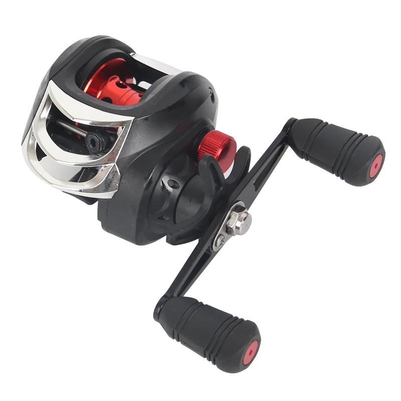 Baitcasting-molen zwart goud voor meerval ronde molen Bestseller hoogwaardige aluminium CNC-viswielspoelknop