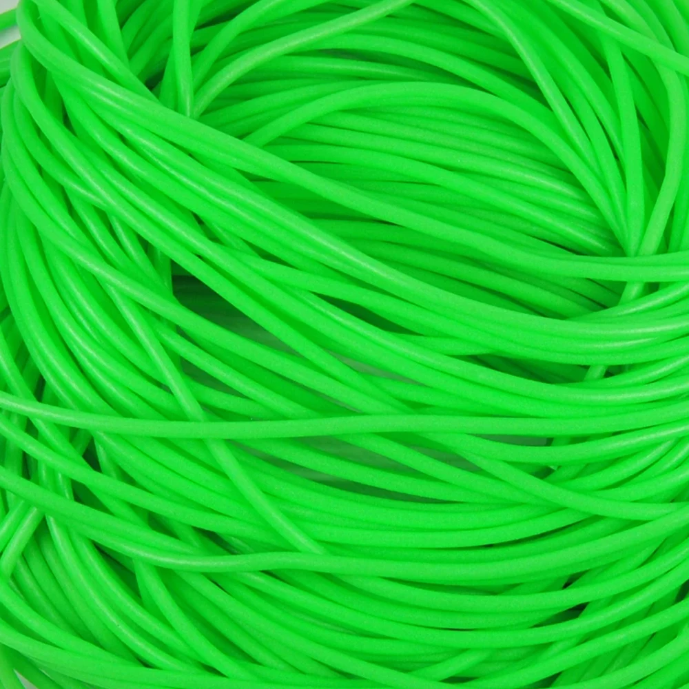 Wifreo-Tubo de silicona suave y luminoso, accesorios de pesca de caucho brillante, plataforma de Tubbing, Lumo elástico, verde, 2 m/bolsa, diámetro de 3mm - imagen 5