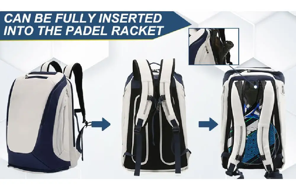 Mochila para Pickleball con correas visibles