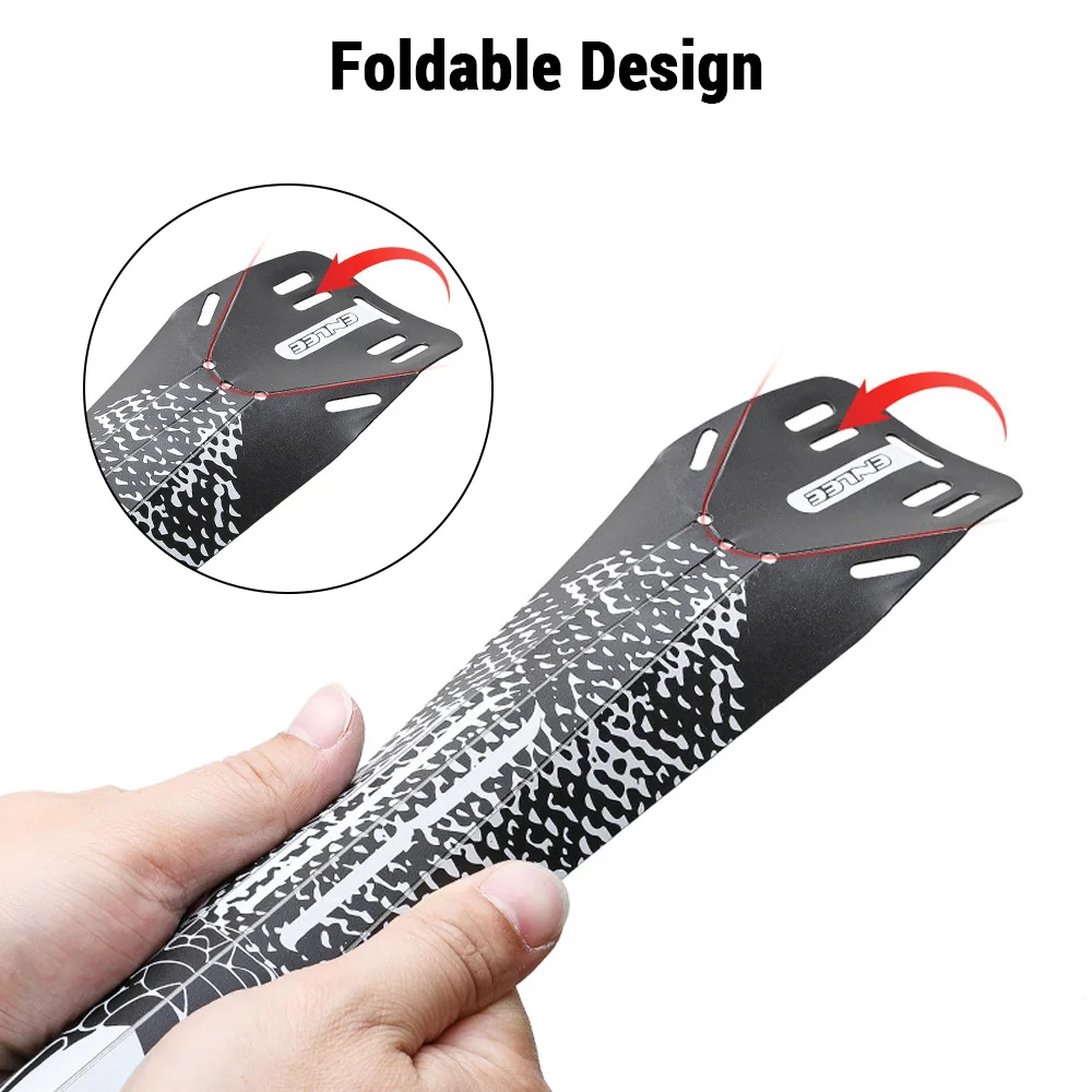 Guardabarros fend-er para bicicleta de carretera con mango plano, juego de guardabarros ligero, protector de trasero con liberación rápida - imagen 4