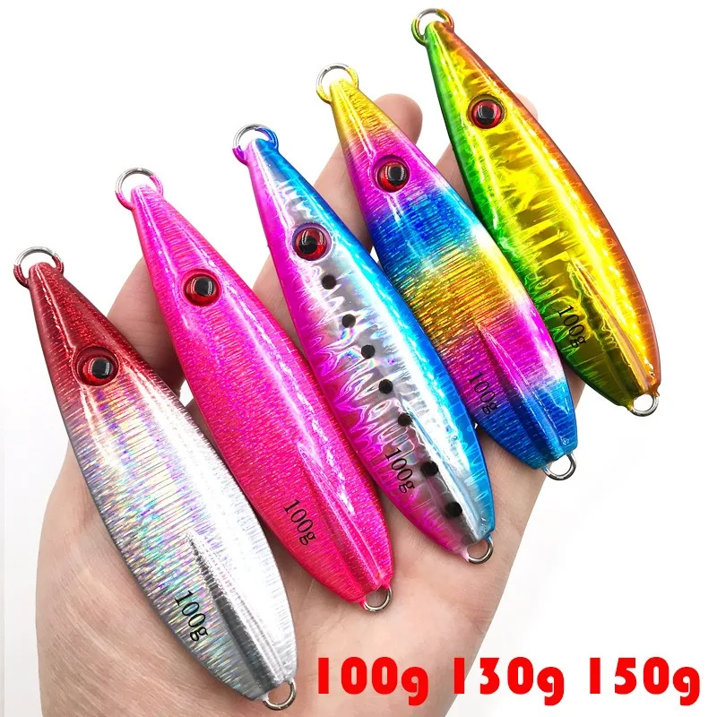 Jig Luminoso Caída Lenta Forma de Gota – Señuelo Metálico Jigging - imagen 2