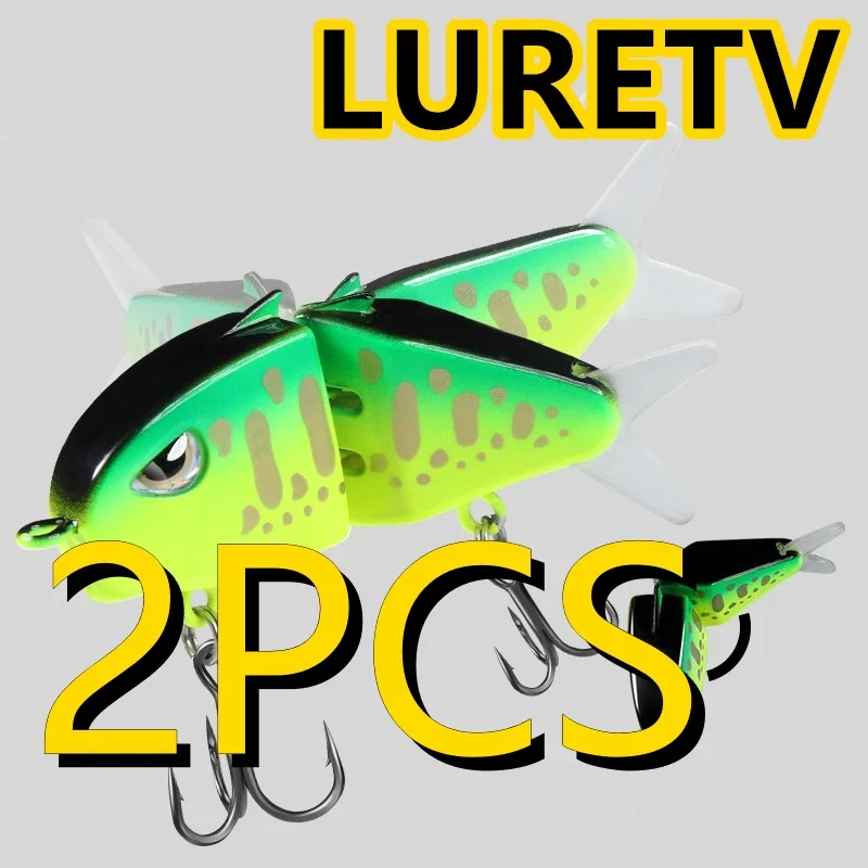 8033 6cm6.8g2PCS LURETV Japón Jackall SWING MIKEY 115 nuevo señuelo de pez multisección cebo falso multi sección pez colorido
