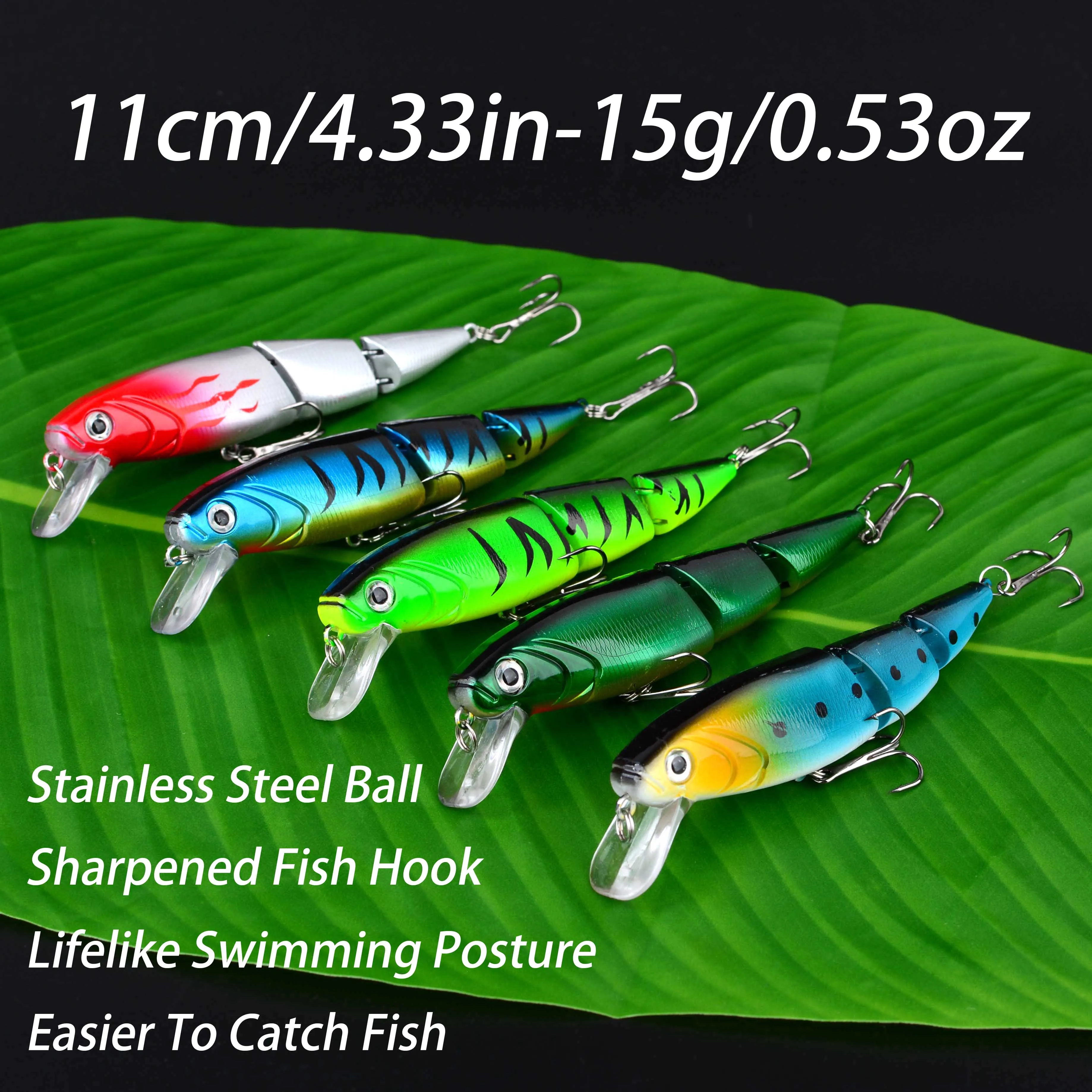 Wobbler Minnow 11cm – Cebo duro multisección para perca y carpa - imagen 5