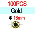 18mm Gold100pcs