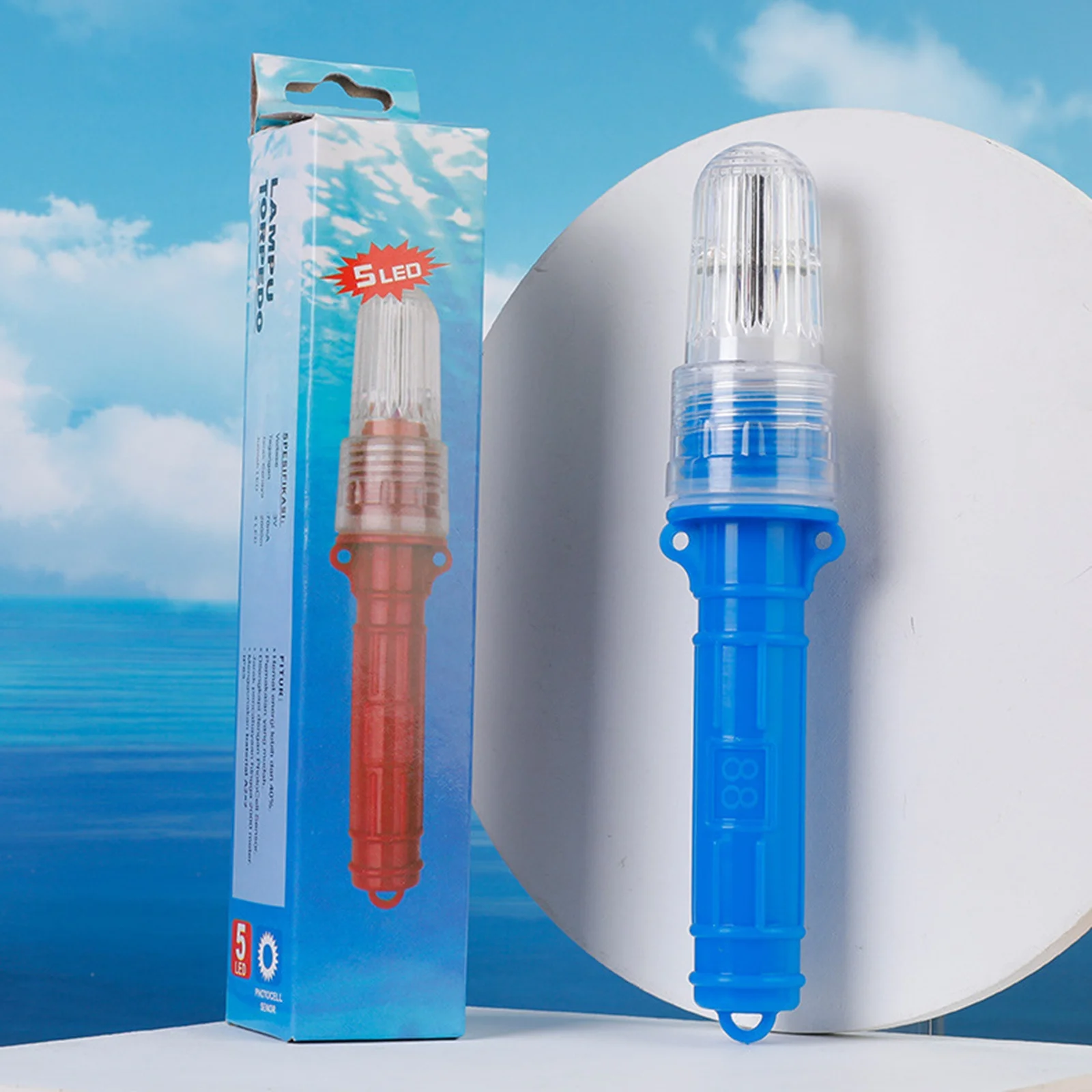 Luz LED de alarma de pesca, luz de recolección de pesca nocturna, práctica luz LED marina para pesca, accesorios portátiles para pesca al aire libre - imagen 3