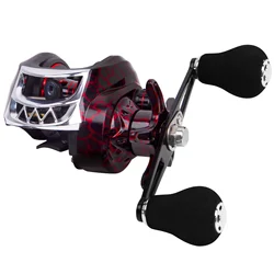 Carrete Baitcasting Alta Velocidad 7.2:1 – 18 Rodamientos y 10 kg