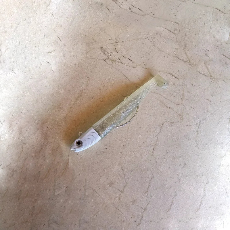 HAIMALUO-señuelo suave de pececillo caliente, plantilla de pesca con cabeza, cebo de silicona Wobbler, Lucio, Leurre, Swimbait, aparejos blandos - imagen 5