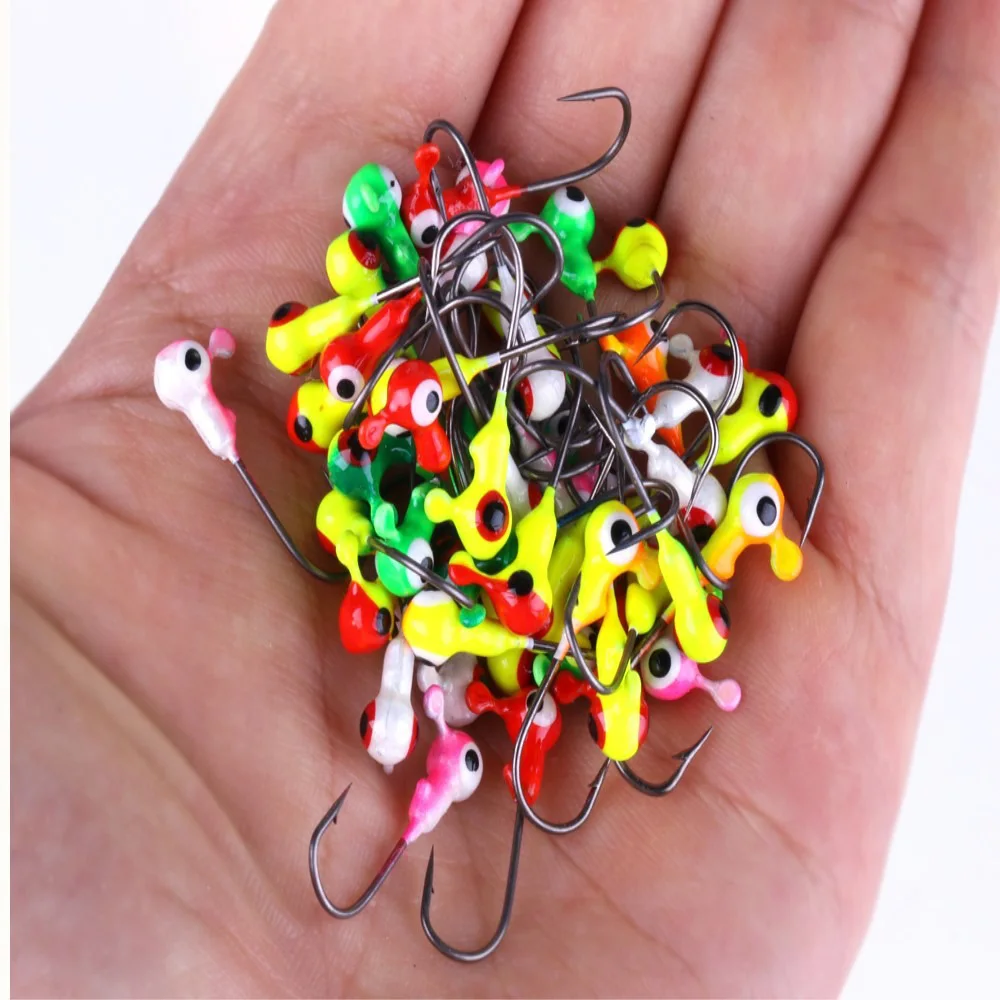 Mini anzuelo jig head de plomo para swimbait suave pesca hielo - imagen 5