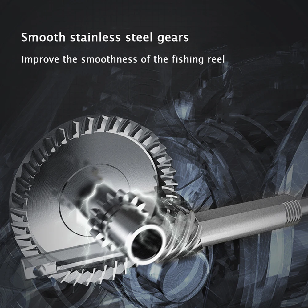 Mini carrete giratorio de Metal completo, relación de engranaje 4,3: 1, carrete de línea de aleación de aluminio CNC, Copa basculante, alimentador giratorio ultraligero, rueda de pesca en hielo - imagen 4