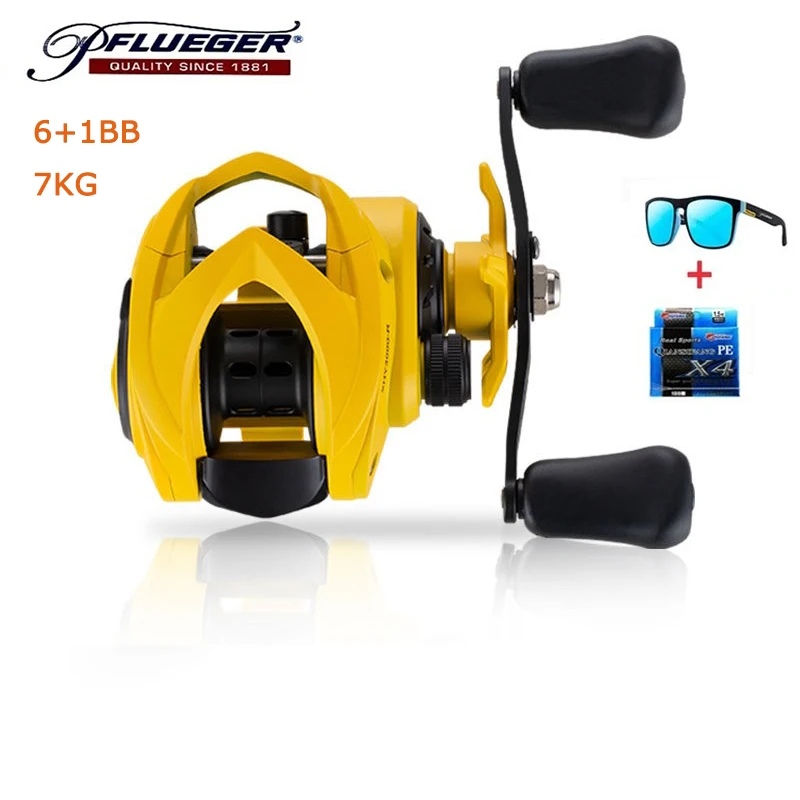 pflueger Juego de carretes de pesca en hielo y pesca en el mar - Carrete de pesca anticorrosión de alta resistencia - imprescindible para pescar en invierno - imagen 2