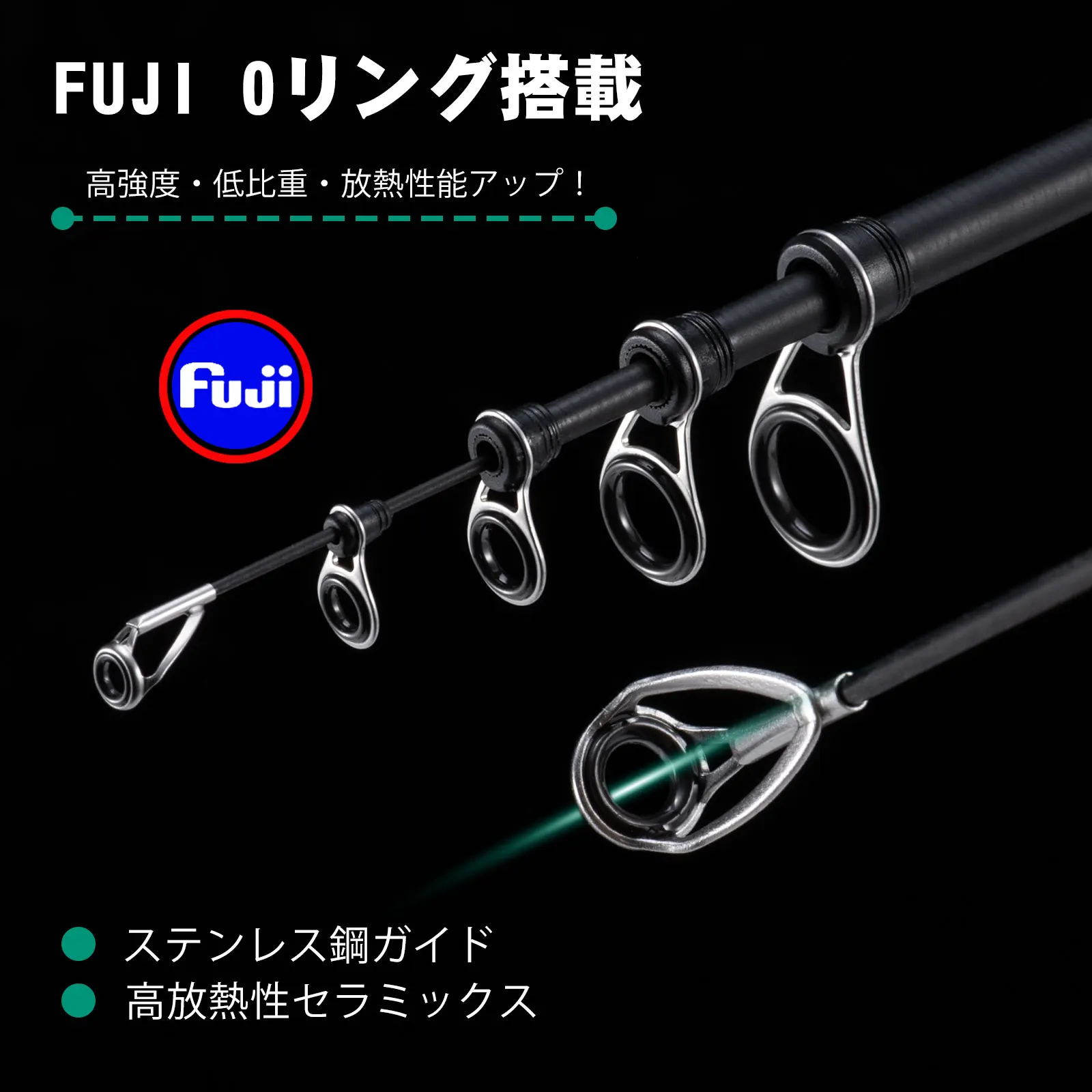 Goture BRAVERY caña de pescar en roca de alto carbono 1,68 M 1,8 M anillo guía FUJI caña de carpa caña de pescar de mar telescópica aparejos giratorios - imagen 2