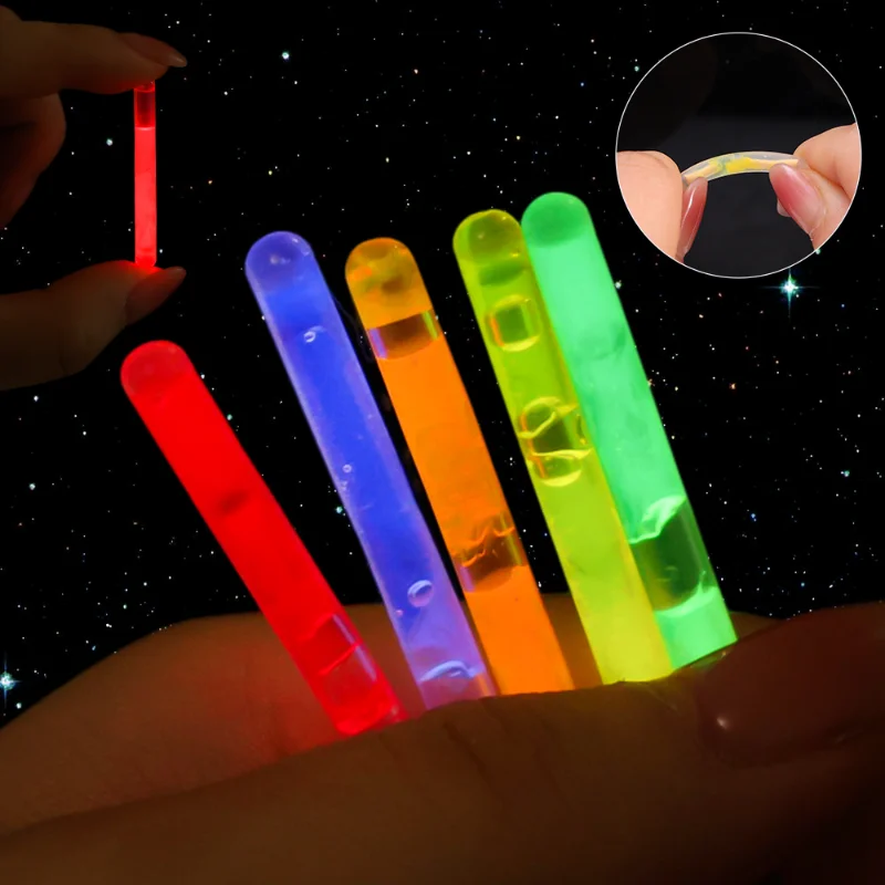 Barra de luz fluorescente de luciérnagas, flotador de pesca con luces, barra que brilla en la oscuridad, útil barra de luz fluorescente para pesca, 10/30 Uds. - imagen 3