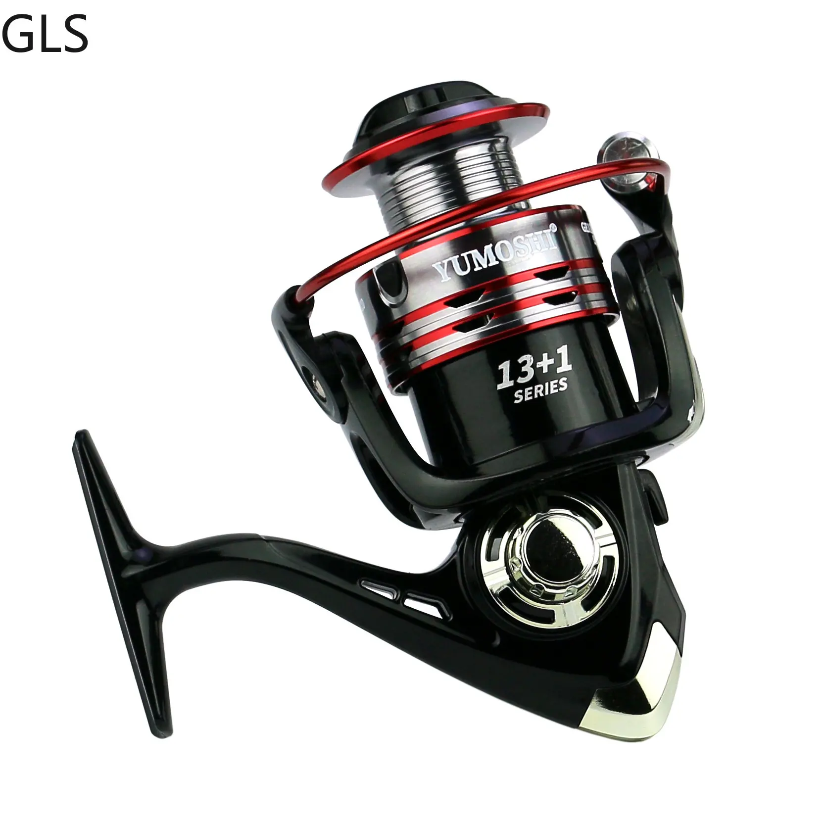 GLS-carrete de Pesca giratorio, bobina de fundición de perca, 13 + 1BB, CNC, de Metal, Ultra potencia 5,2: 1 - imagen 5