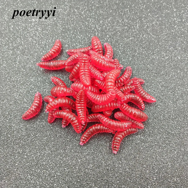POETRYYI-señuelo de pesca de silicona, cebo artificial, bug de pan amarillo, 2,1 cm, 0,5g, isca, 30 - imagen 5