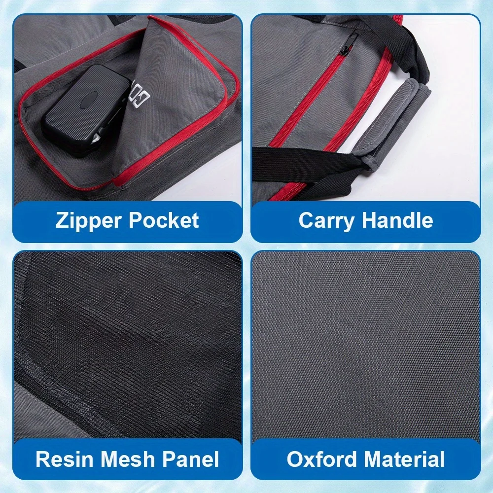 Goture Bolsa de pesca organizadora transpirable plegable Oxford - imagen 4